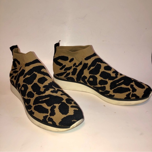Sz 9 Louise et Cie Leopard Print Lo Breyson Sock Sneaker - Picture 4 of 17